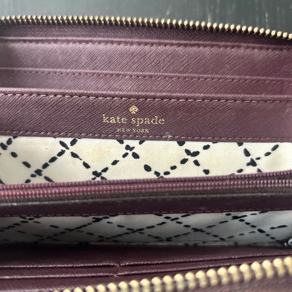 Kate Spade Large Staci Plum Wallet - Picture 7 of 11